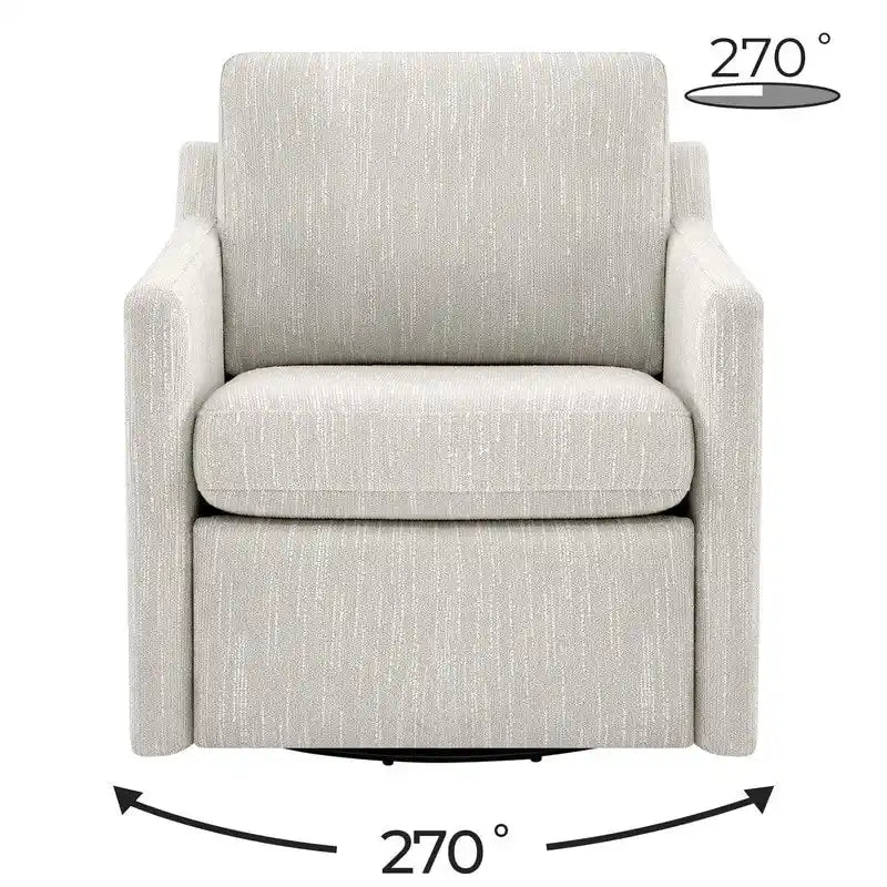 Fauteuil inclinable pivotant motorisé avec port de charge USB et repose-pieds réglable