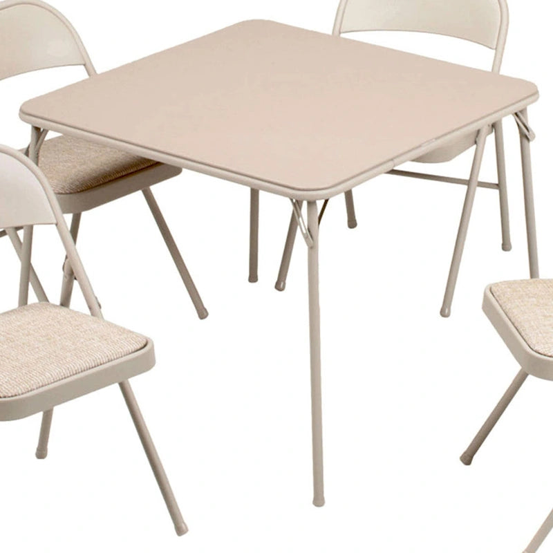Ensemble table de cartes pliante et 4 chaises (5 pièces)