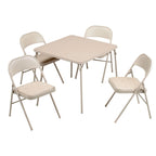 Ensemble table de cartes pliante et 4 chaises (5 pièces)
