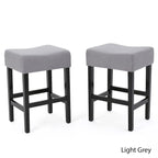 Tabouret de comptoir Lopez sans dossier en tissu de 27 po (ensemble de 2) de Christopher Knight Home