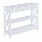 Console Table Diamant 1 Tiroir avec Étagères