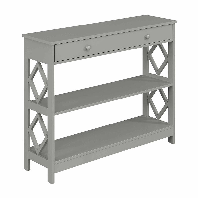 Console Table Diamant 1 Tiroir avec Étagères