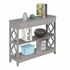 Console Table Diamant 1 Tiroir avec Étagères