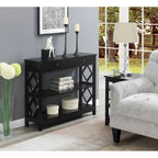 Console Table Diamant 1 Tiroir avec Étagères
