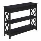 Console Table Diamant 1 Tiroir avec Étagères