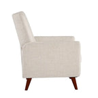 Fauteuil inclinable manuel avec piètement en bois