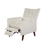 Fauteuil inclinable manuel avec piètement en bois