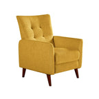 Fauteuil inclinable manuel avec piètement en bois