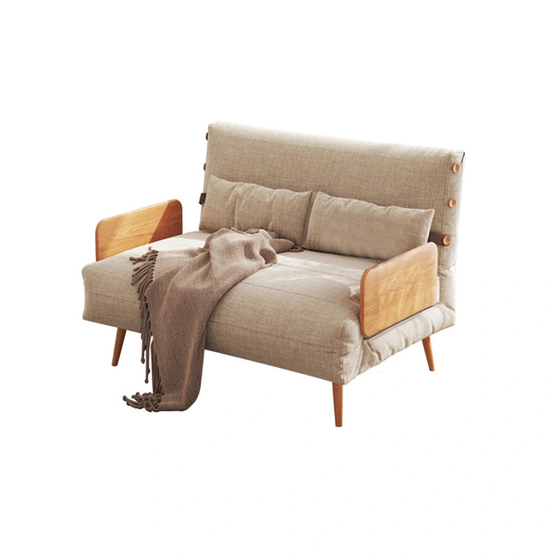 Canapé-lit rembourré de 110 cm avec dossier réglable