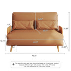 Canapé-lit rembourré de 110 cm avec dossier réglable