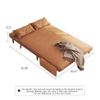 Canapé-lit rembourré de 110 cm avec dossier réglable