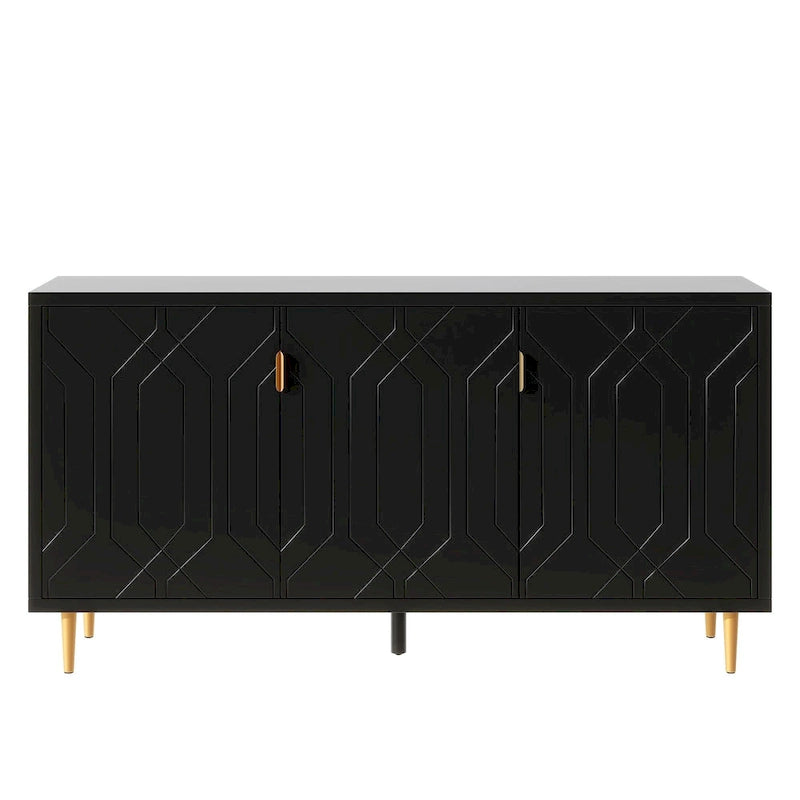 Meuble TV avec placard de rangement, compatible avec les téléviseurs jusqu'à 70 pouces