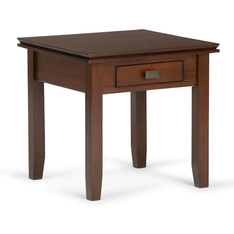 Table d'appoint carrée en bois massif