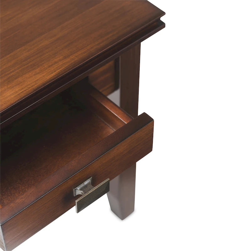 Table d'appoint carrée en bois massif