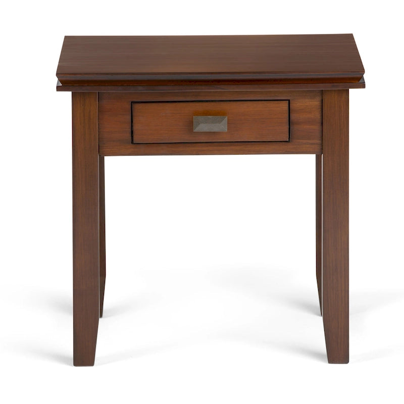 Table d'appoint carrée en bois massif