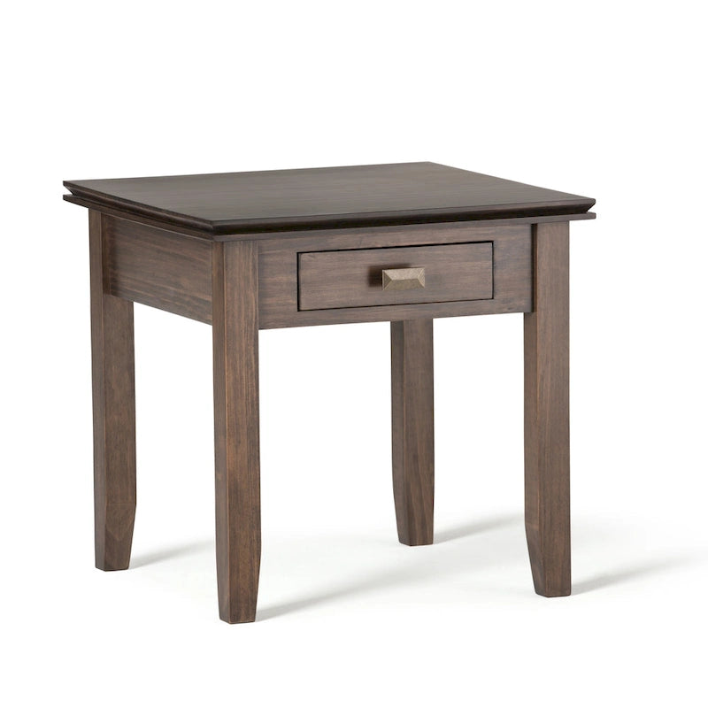Table d'appoint carrée en bois massif