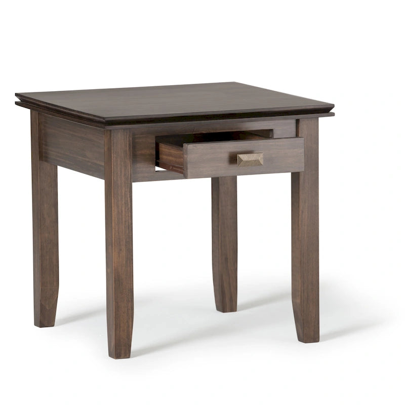 Table d'appoint carrée en bois massif