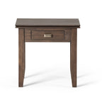 Table d'appoint carrée en bois massif