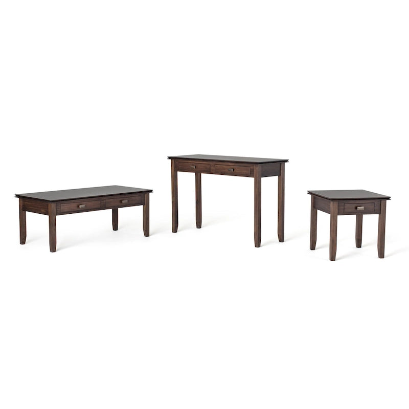 Table d'appoint carrée en bois massif