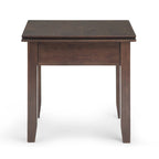 Table d'appoint carrée en bois massif