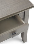 Table d'appoint carrée en bois massif