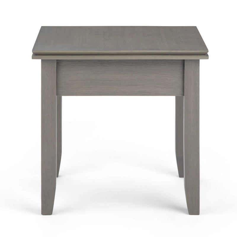 Table d'appoint carrée en bois massif