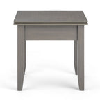 Table d'appoint carrée en bois massif