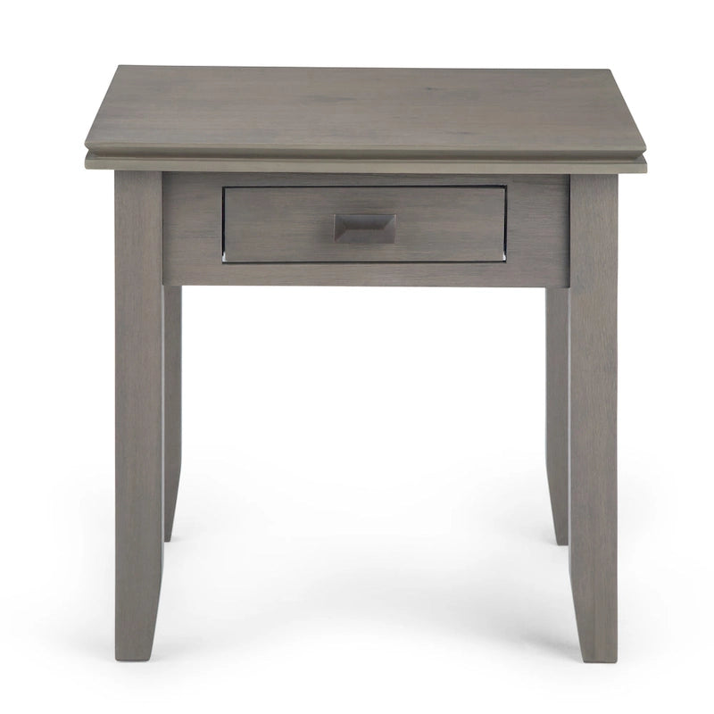Table d'appoint carrée en bois massif