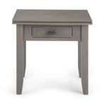 Table d'appoint carrée en bois massif