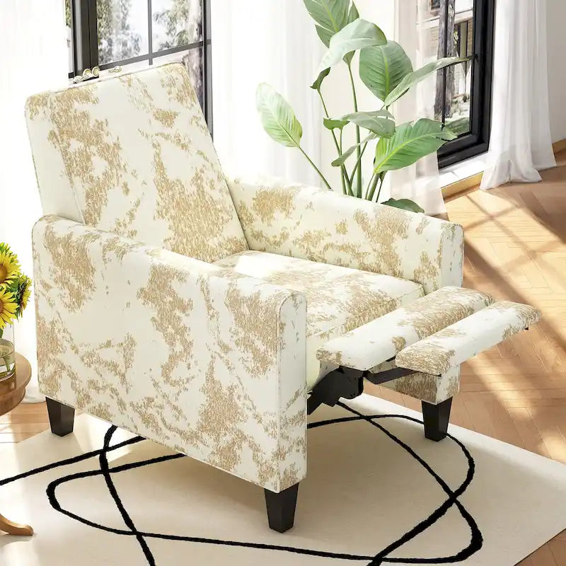 Fauteuil club inclinable fleuri