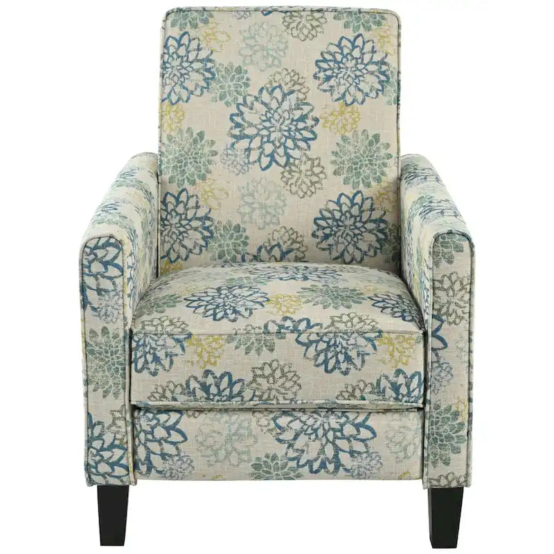 Fauteuil club inclinable fleuri