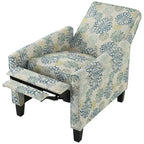 Fauteuil club inclinable fleuri