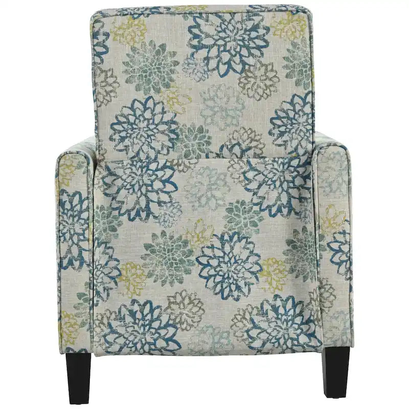 Fauteuil club inclinable fleuri