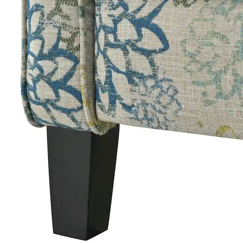 Fauteuil club inclinable fleuri
