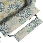 Fauteuil club inclinable fleuri