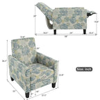 Fauteuil club inclinable fleuri
