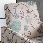 Fauteuil club inclinable fleuri