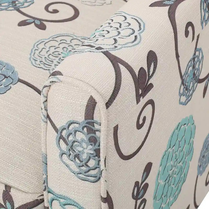 Fauteuil club inclinable fleuri