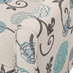 Fauteuil club inclinable fleuri