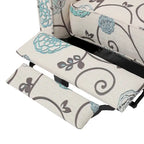 Fauteuil club inclinable fleuri