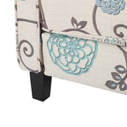 Fauteuil club inclinable fleuri