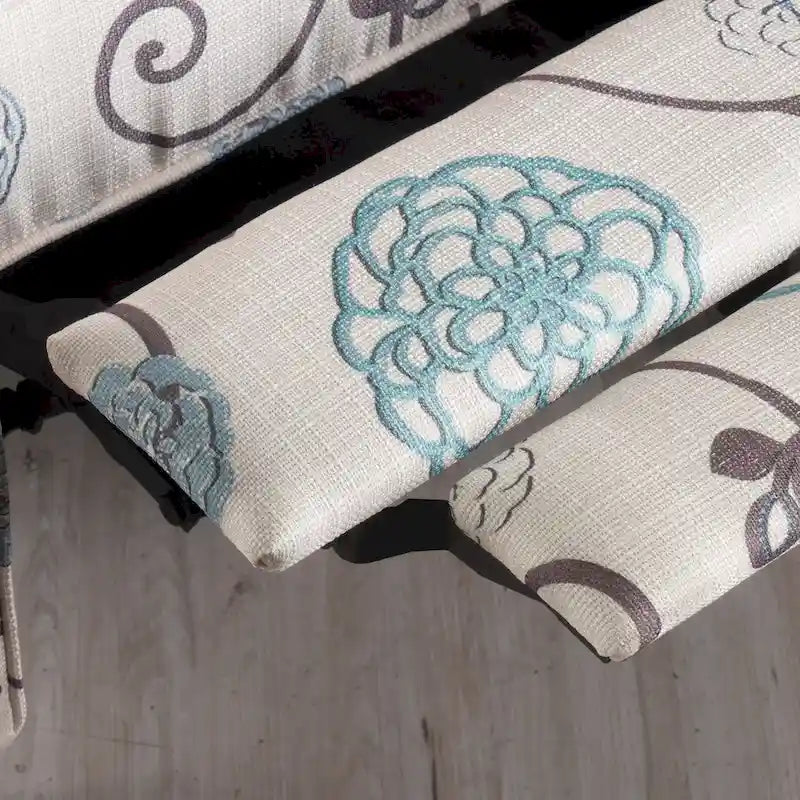 Fauteuil club inclinable fleuri