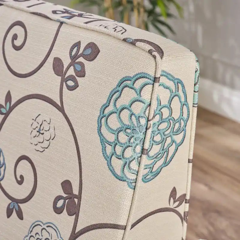 Fauteuil club inclinable fleuri