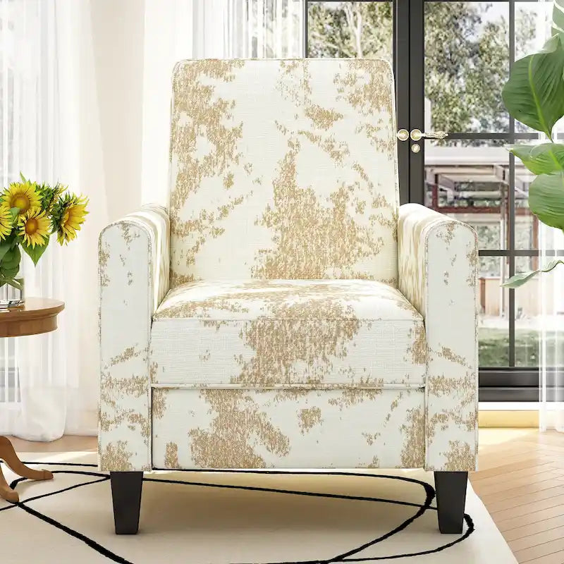 Fauteuil club inclinable fleuri