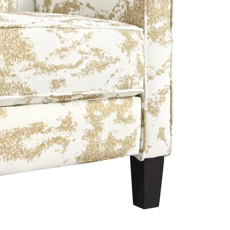 Fauteuil club inclinable fleuri