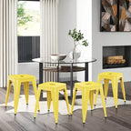 Tabourets de bar sans dossier en métal, lot de 4 - 45,7 cm