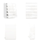 Commode 5 tiroirs avec lumière LED et plateau spacieux