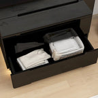 Commode 5 tiroirs avec lumière LED et plateau spacieux