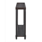 Tables d'appoint étroites Harrison, expresso, lot de 2