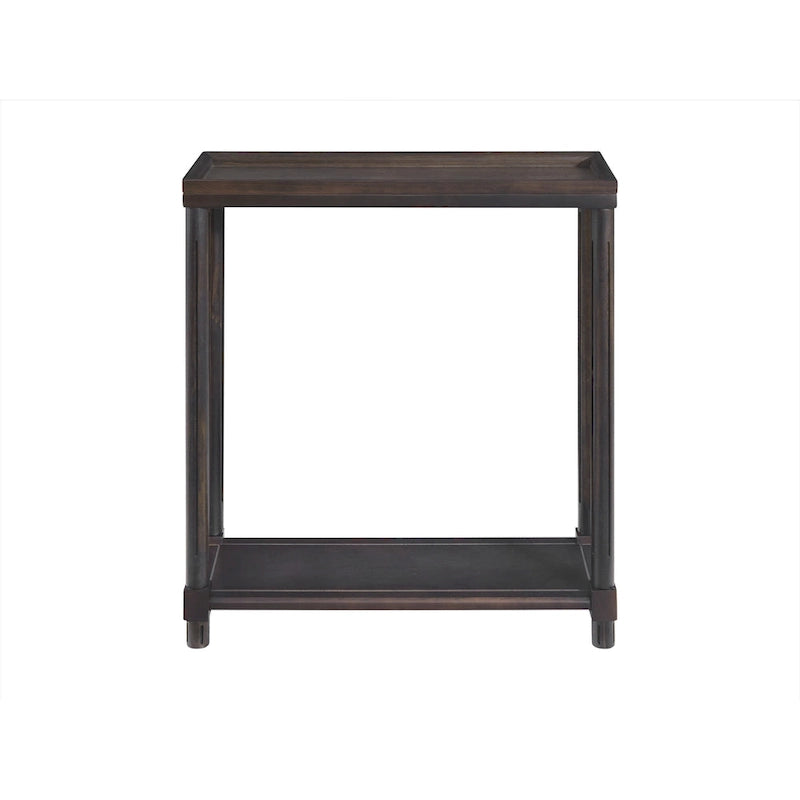 Tables d'appoint étroites Harrison, expresso, lot de 2